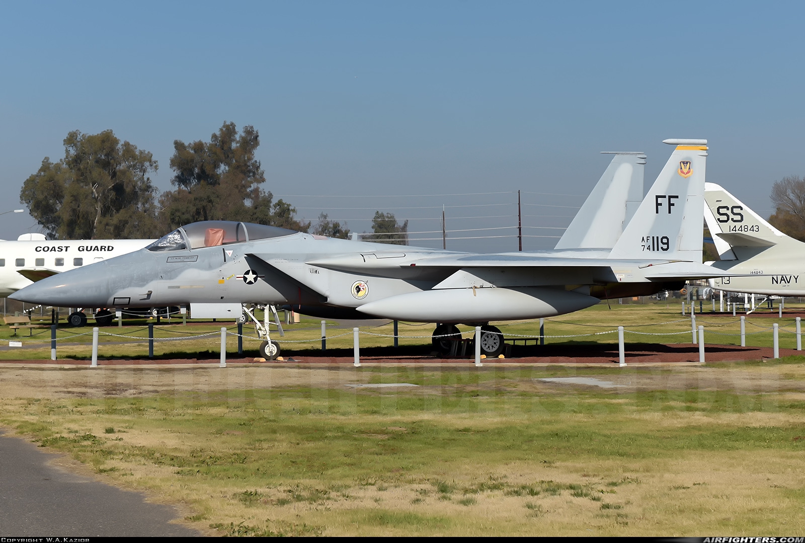 USA - Air Force McDonnell Douglas F-15A Eagle 74-0119 at Atwater (Merced) - Castle (AFB) (MER / KMER), USA