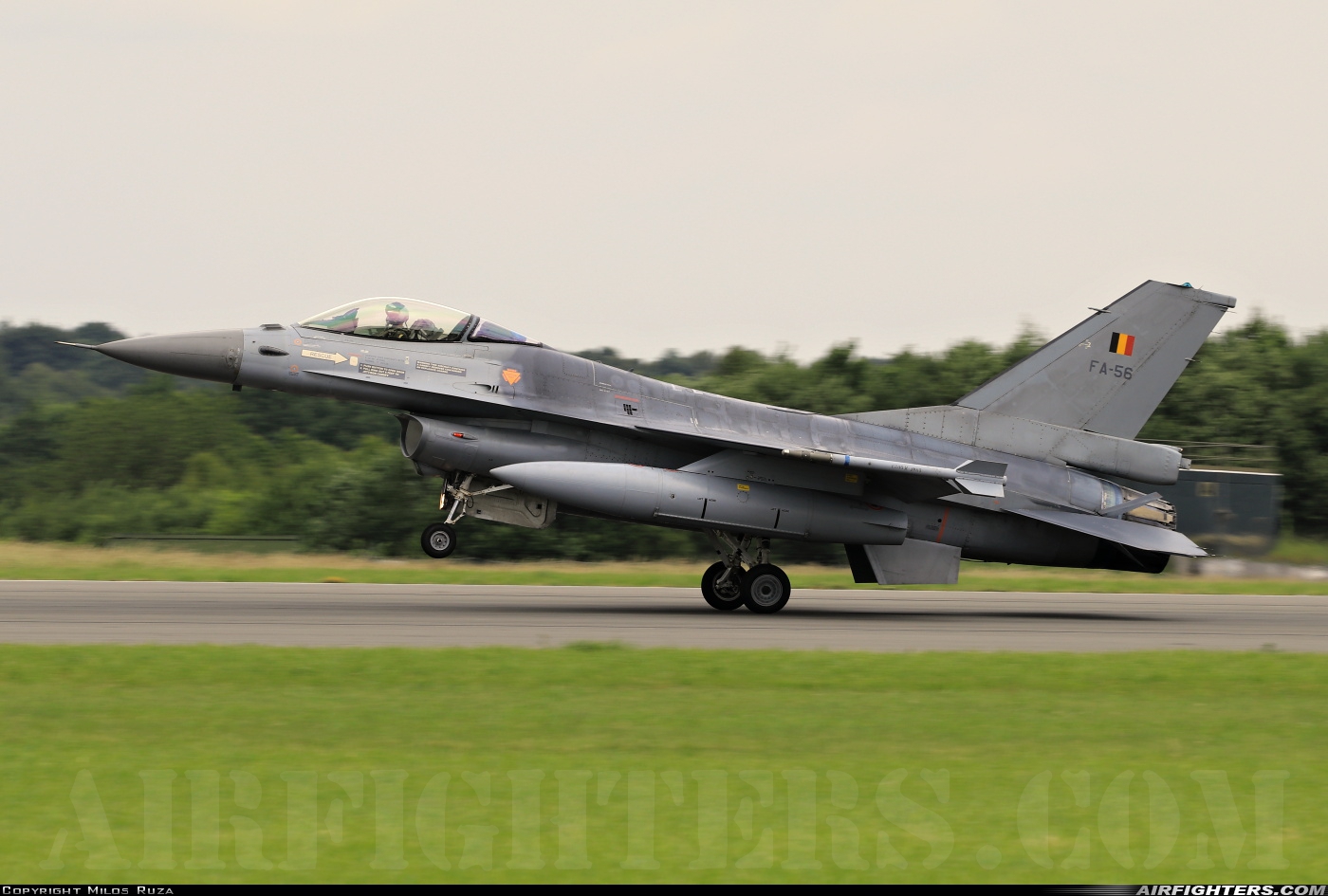 Belgium - Air Force General Dynamics F-16AM Fighting Falcon FA-56 at Florennes (EBFS), Belgium