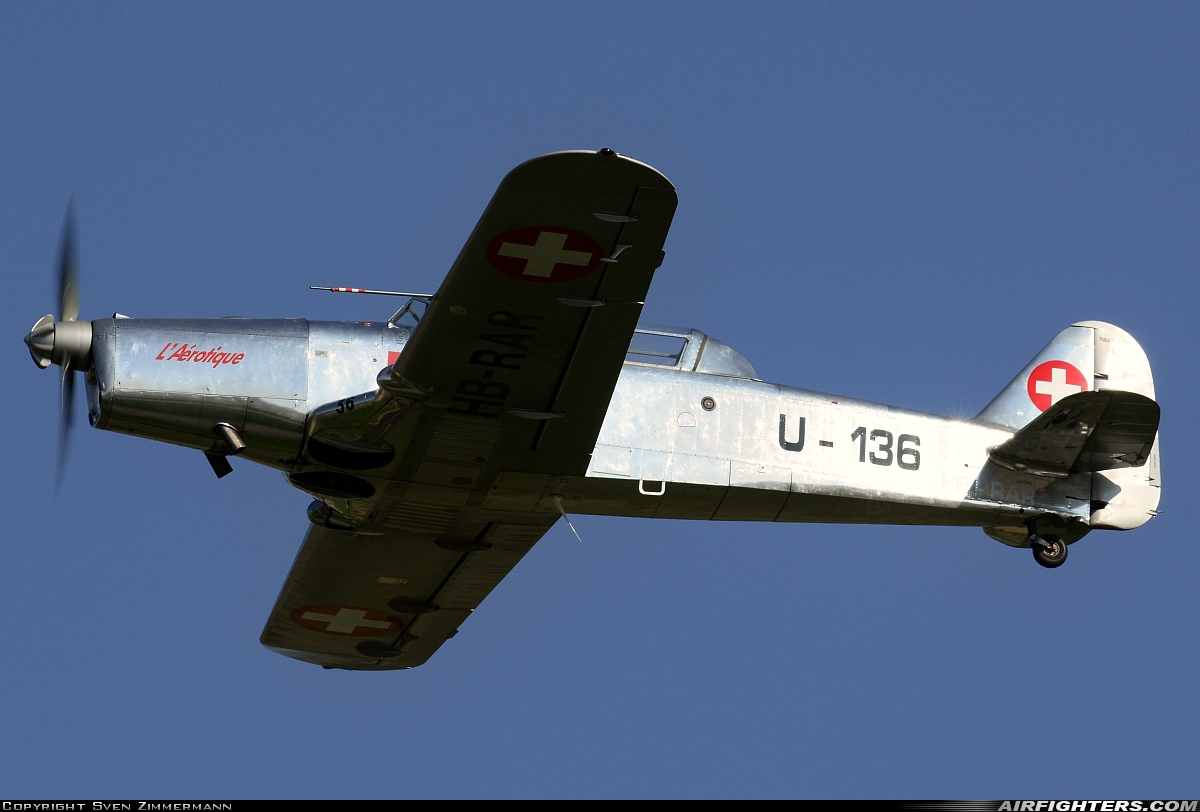 Private - L'Aerotique Association Pilatus P-2-06 HB-RAR at Payerne (LSMP), Switzerland