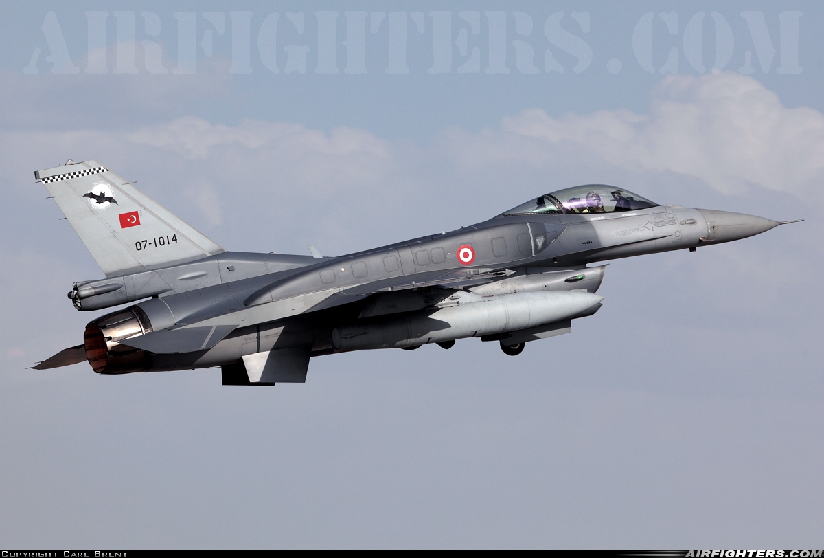 Türkiye - Air Force General Dynamics F-16C Fighting Falcon 07-1014 at Konya (KYA / LTAN), Türkiye