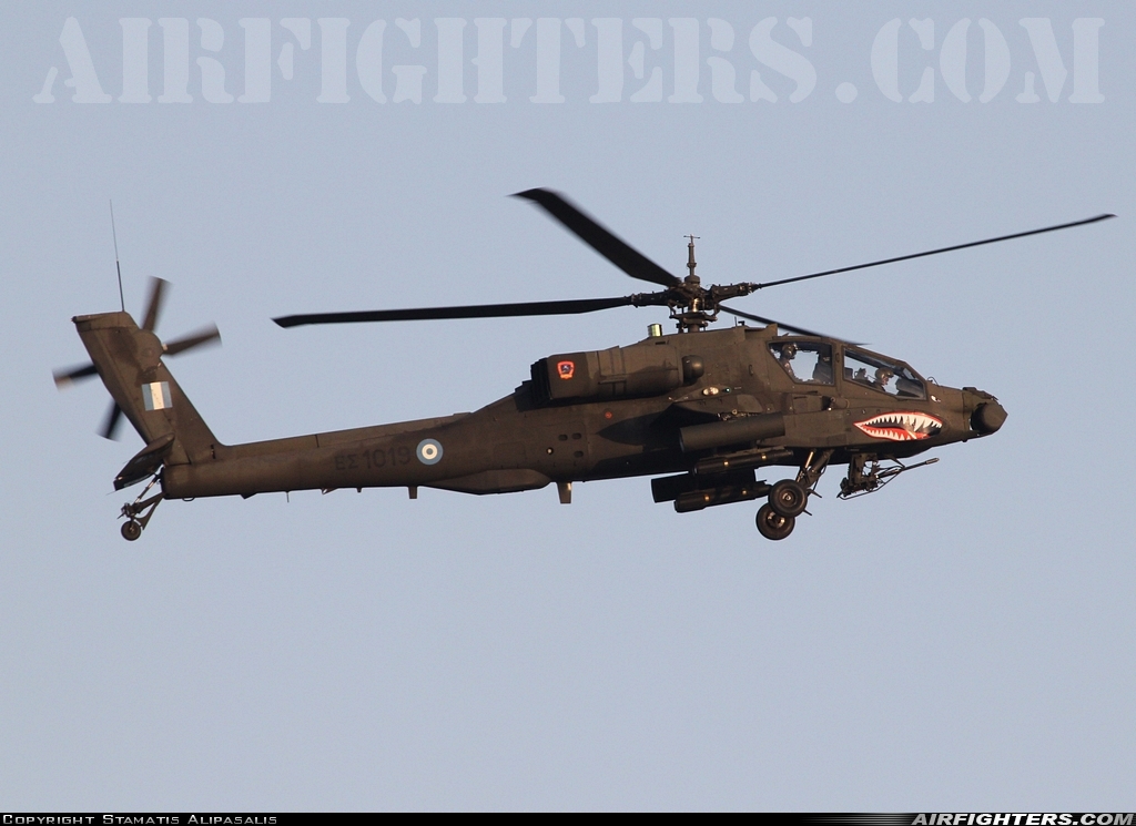 Greece - Army McDonnell Douglas AH-64A+ Apache ES1019 at Off-Airport - Kavala, Greece