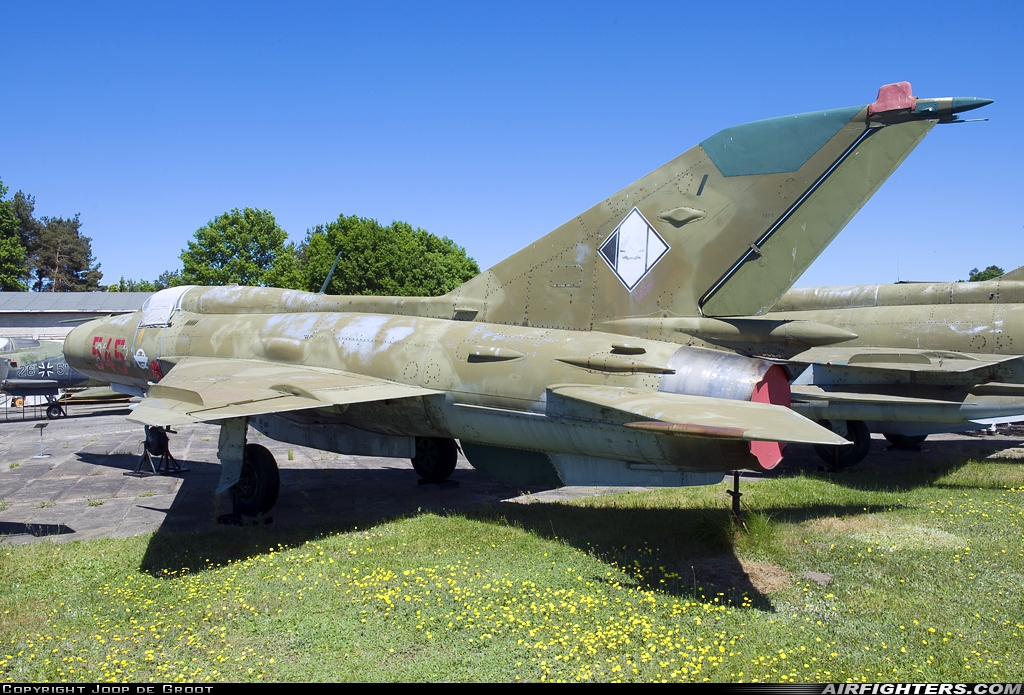 East Germany - Air Force Mikoyan-Gurevich MiG-21SPS-K 545 at Rothenburg (EDBR), Germany