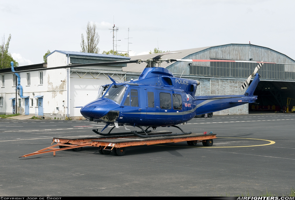 Czech Republic - Police Bell 412EPI OK-BYT at Prague - Ruzyne (PRG / LKPR), Czech Republic