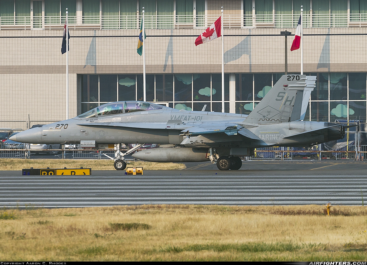 USA - Marines McDonnell Douglas F/A-18D Hornet 164211 at Seattle - Boeing Field / King County Int. (BFI / KBFI), USA