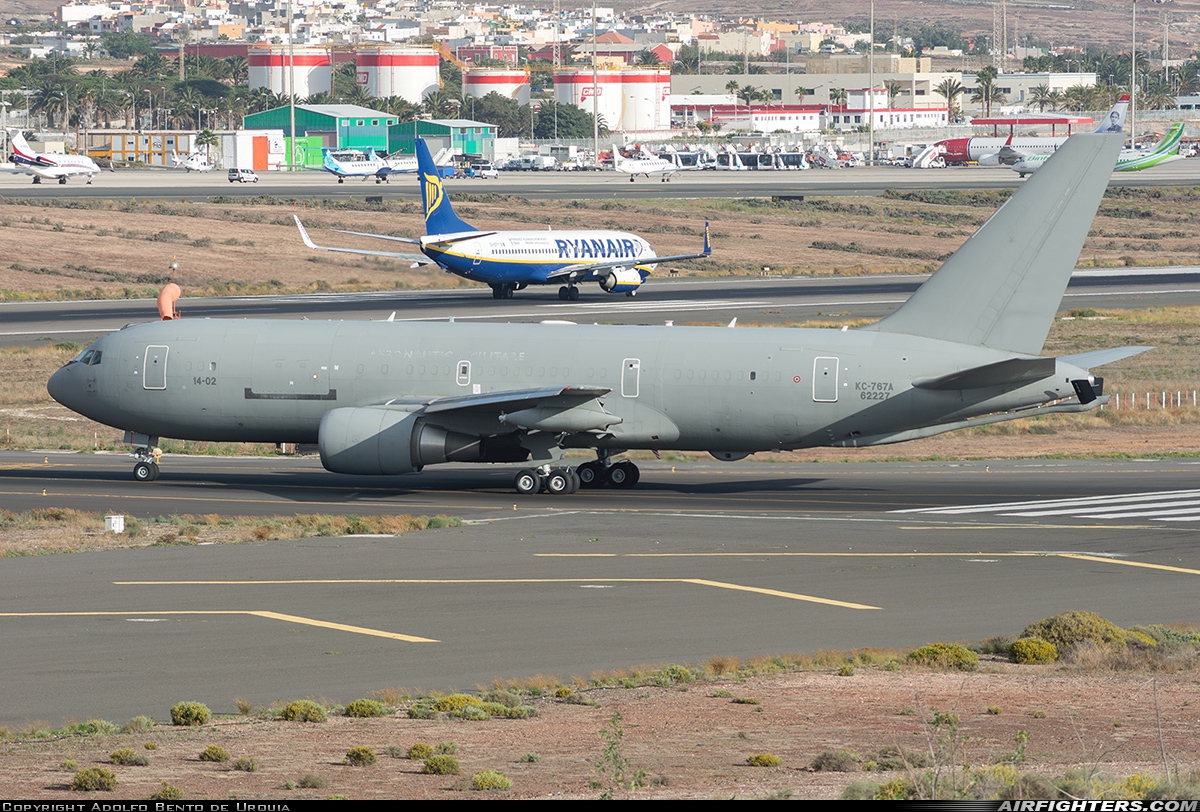 Italy - Air Force Boeing KC-767A (767-2EY/ER) MM62227 at Gran Canaria (- Las Palmas / Gando) (LPA / GCLP), Spain