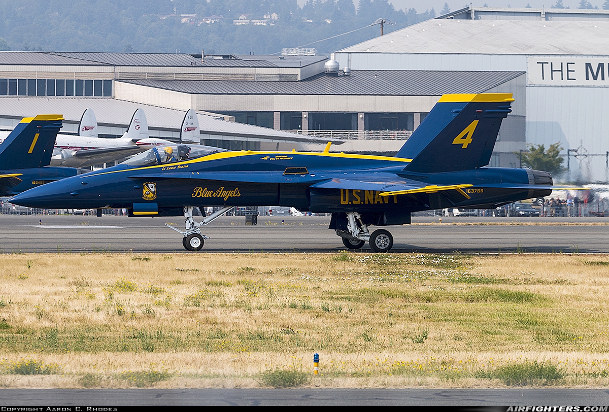 USA - Navy McDonnell Douglas F/A-18C Hornet 163768 at Seattle - Boeing Field / King County Int. (BFI / KBFI), USA