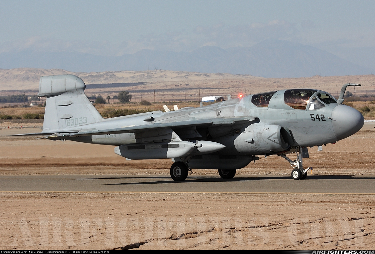 USA - Navy Grumman EA-6B Prowler (G-128) 163033 at El Centro - NAF (NJK / KNJK), USA
