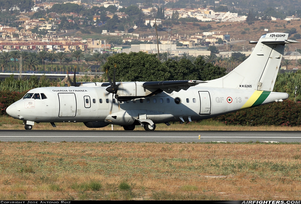 Italy - Guardia di Finanza ATR ATR-42-400MP Surveyor MM62165 at Malaga (AGP / LEMG), Spain