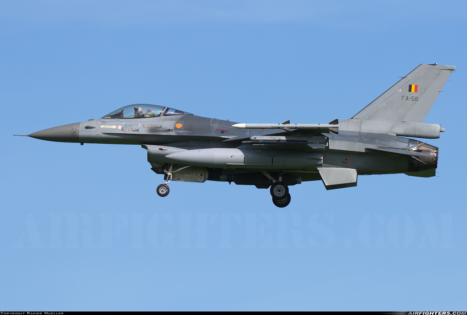 Belgium - Air Force General Dynamics F-16AM Fighting Falcon FA-56 at Leeuwarden (LWR / EHLW), Netherlands