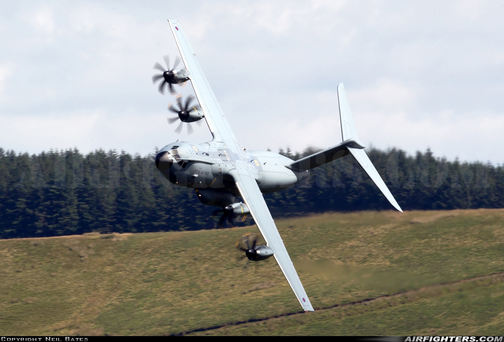 UK - Air Force Airbus Atlas C1 (A400M-180) ZM407 at Off-Airport - Machynlleth Loop Area, UK