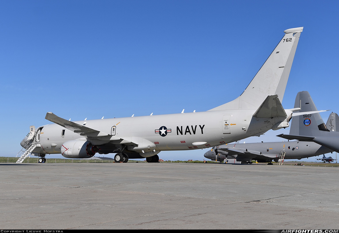 USA - Navy Boeing P-8A Poseidon (737-800ERX) 168762 at Andoya / Andenes (ANX / ENAN), Norway