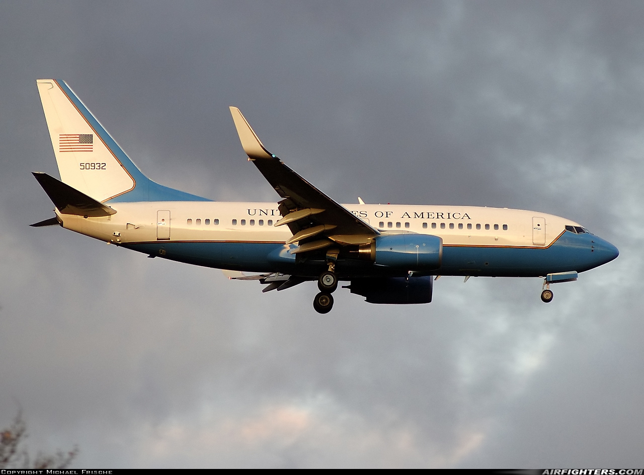 USA - Air Force Boeing C-40C (737-7CP BBJ) 05-0932 at Cologne / Bonn (- Konrad Adenauer / Wahn) (CGN / EDDK), Germany
