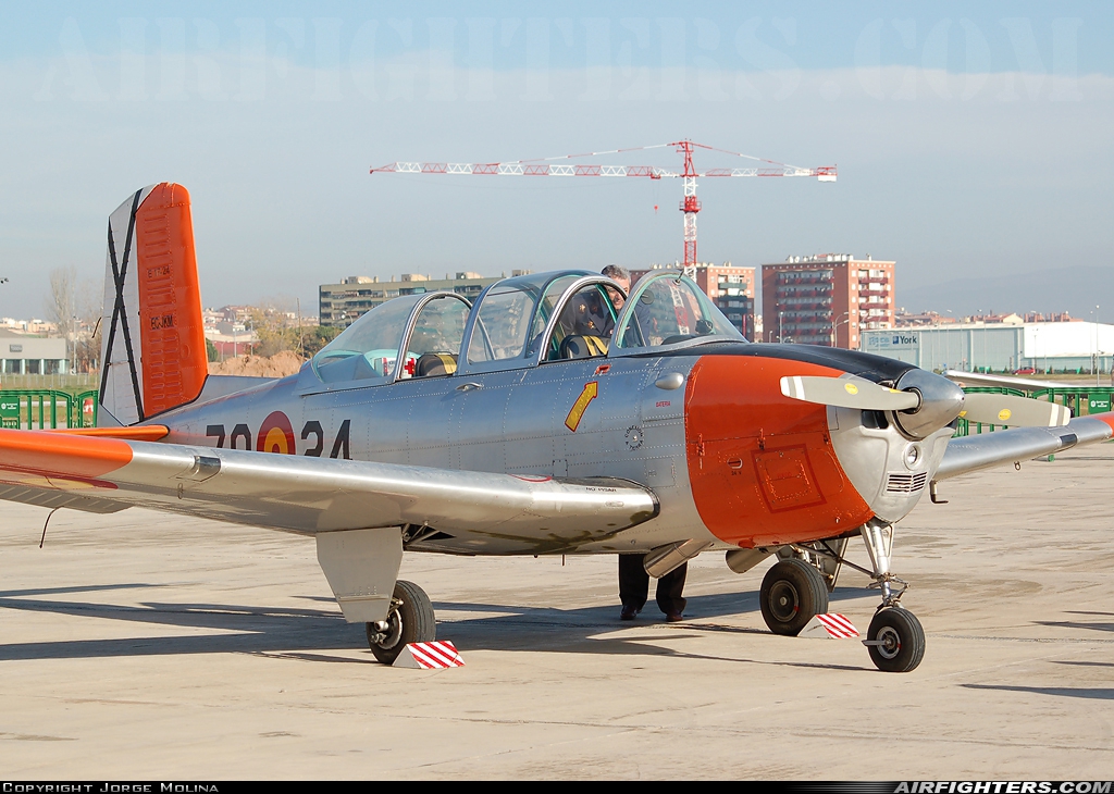 Private Beech T-34A Mentor E.17-24/EC-JKM at Sabadell (QSA / LELL), Spain