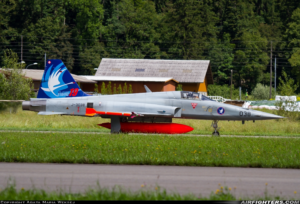 Switzerland - Air Force Northrop F-5E Tiger II J-3038 at Meiringen (LSMM), Switzerland