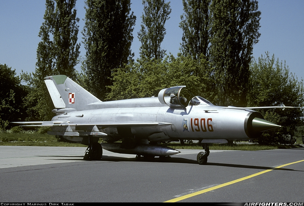 Poland - Air Force Mikoyan-Gurevich MiG-21M 1906 at Malbork (EPMB), Poland