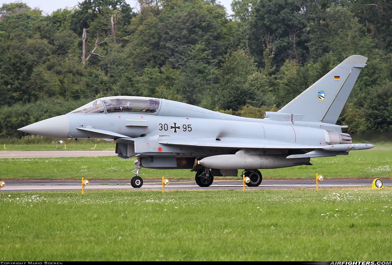 Germany - Air Force Eurofighter EF-2000 Typhoon T 30+95 at Norvenich (ETNN), Germany