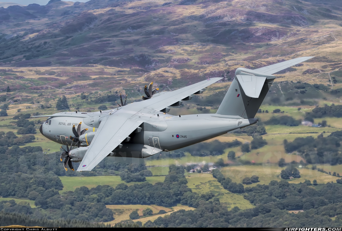 UK - Air Force Airbus Atlas C1 (A400M-180) ZM415 at Off-Airport - Machynlleth Loop Area, UK