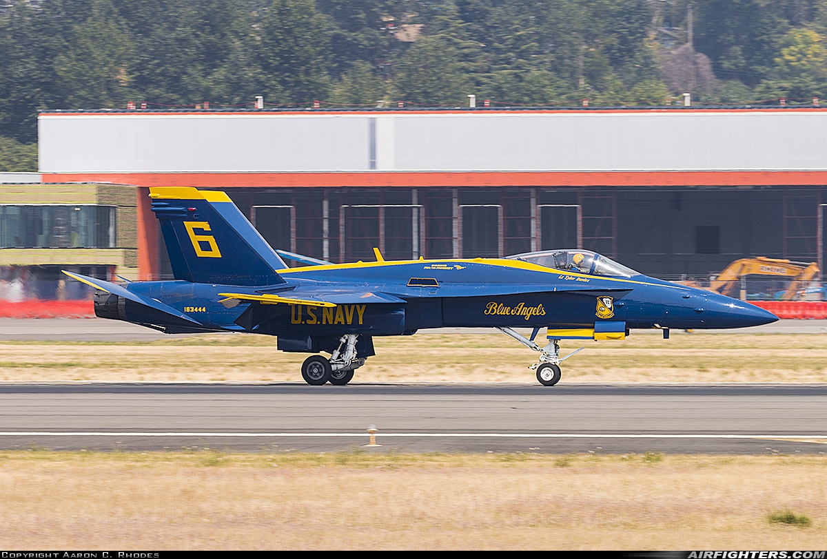 USA - Navy McDonnell Douglas F/A-18C Hornet 163444 at Seattle - Boeing Field / King County Int. (BFI / KBFI), USA