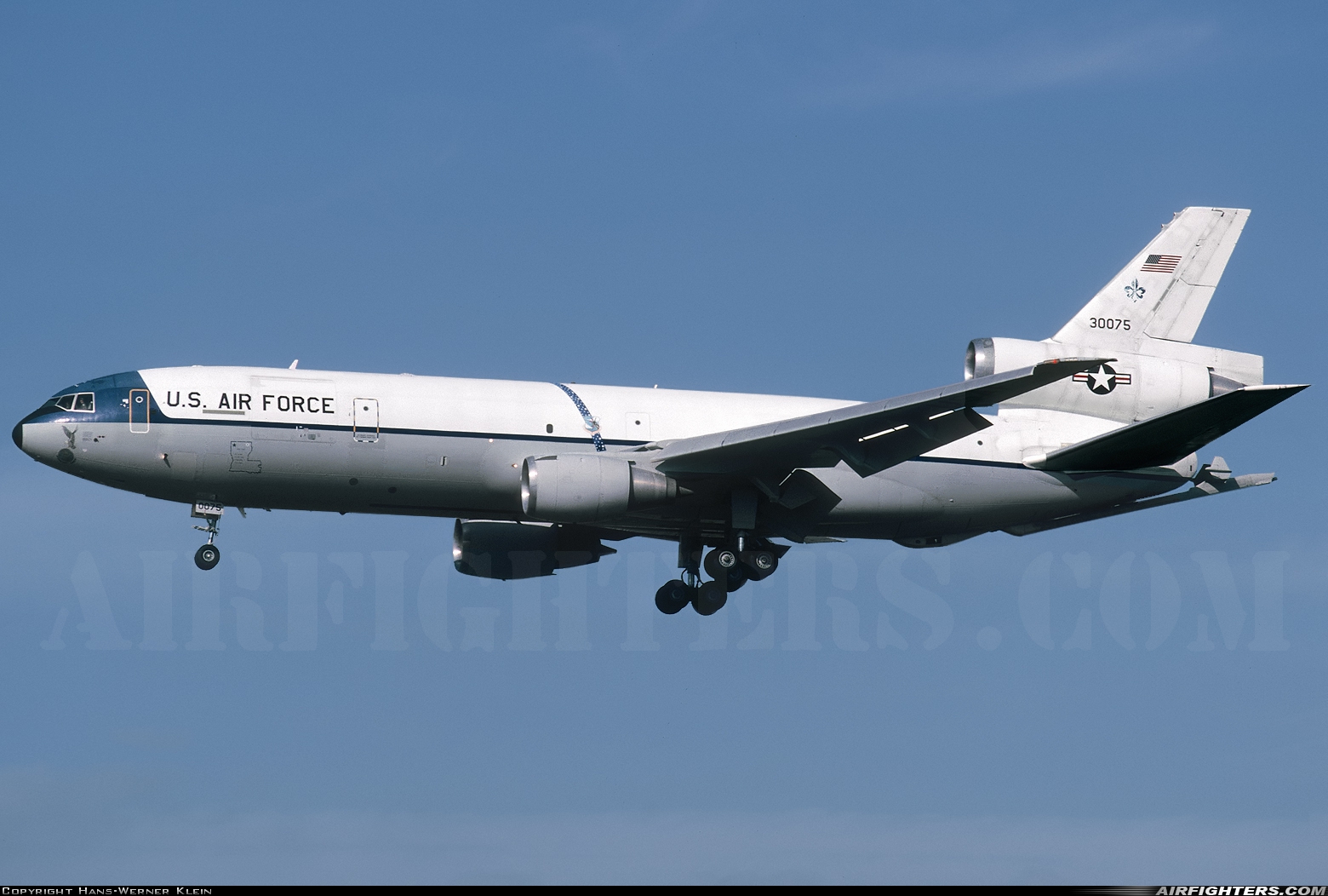 USA - Air Force McDonnell Douglas KC-10A Extender (DC-10-30CF) 83-0075 at Frankfurt - Main (Rhein-Main AB) (FRA / FRF / EDDF), Germany