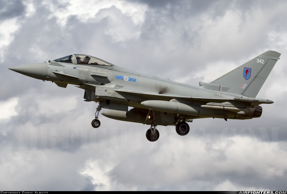 UK - Air Force Eurofighter Typhoon FGR4 ZK342 at Coningsby (EGXC), UK