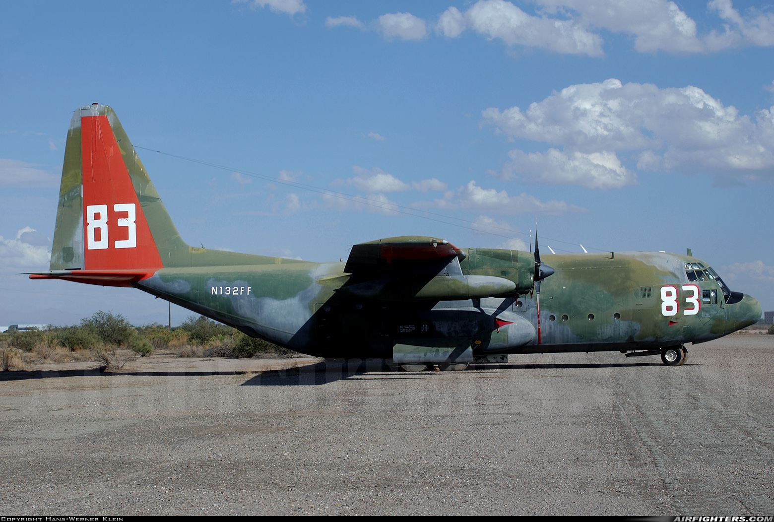 USA - United States Forest Service Lockheed C-130A Hercules (L-182) N132FF at Chandler - Memorial Airfield (34AZ), USA