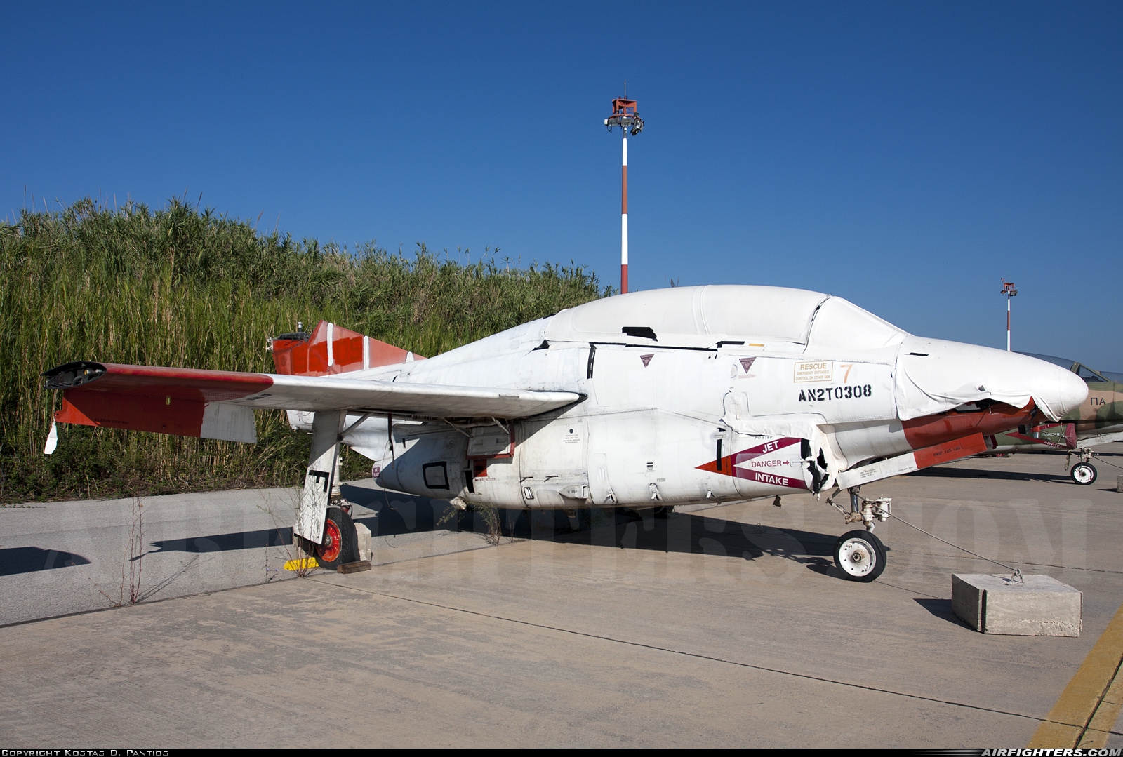 Greece - Air Force North American  T-2C Buckeye 159705 at Kalamata (LGKL), Greece