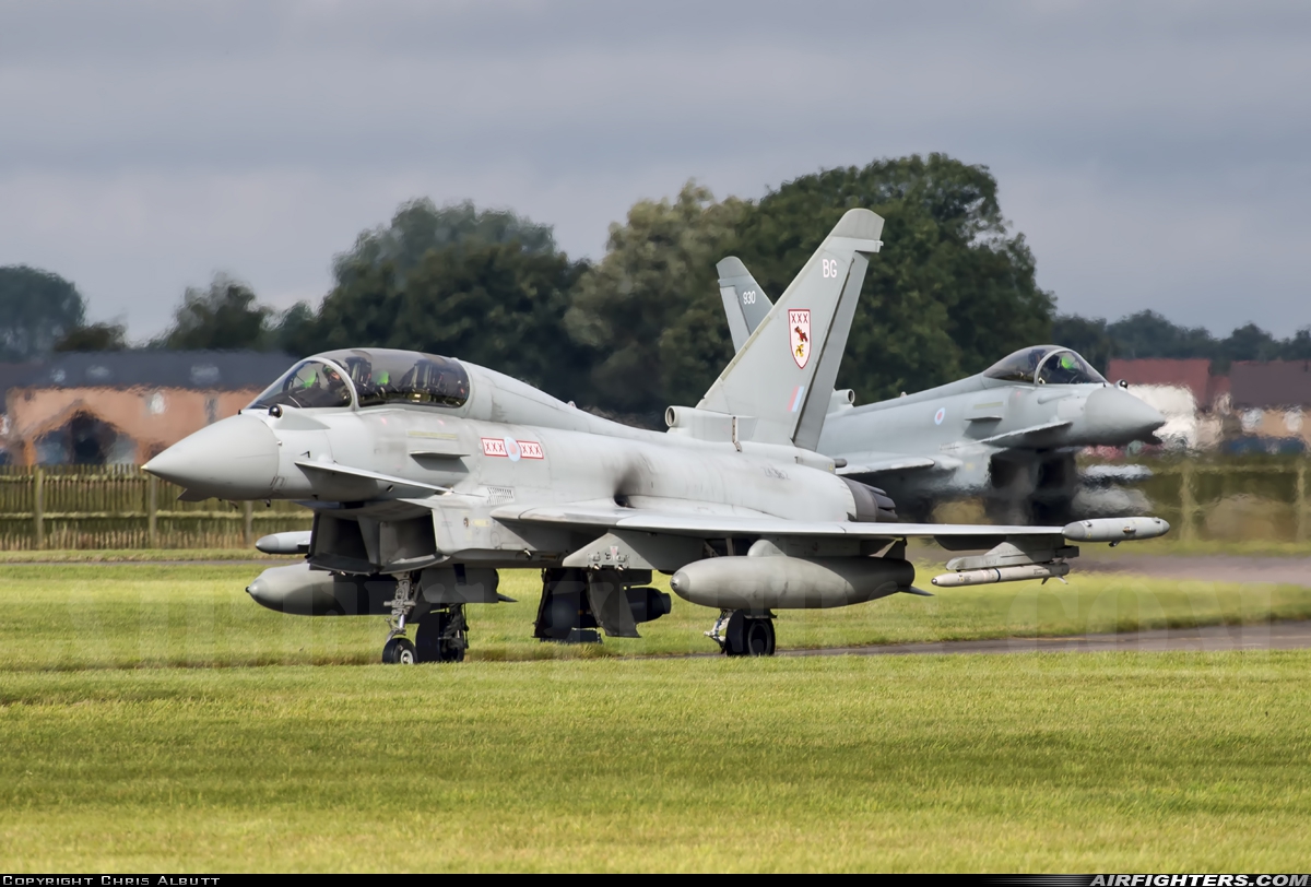 UK - Air Force Eurofighter Typhoon T3 ZK382 at Coningsby (EGXC), UK