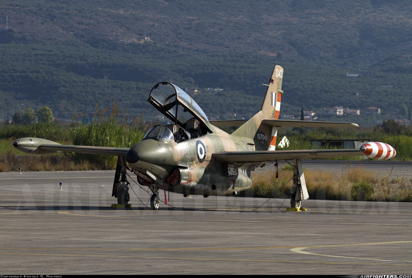 Greece - Air Force North American  T-2C Buckeye 157043 at Kalamata (LGKL), Greece