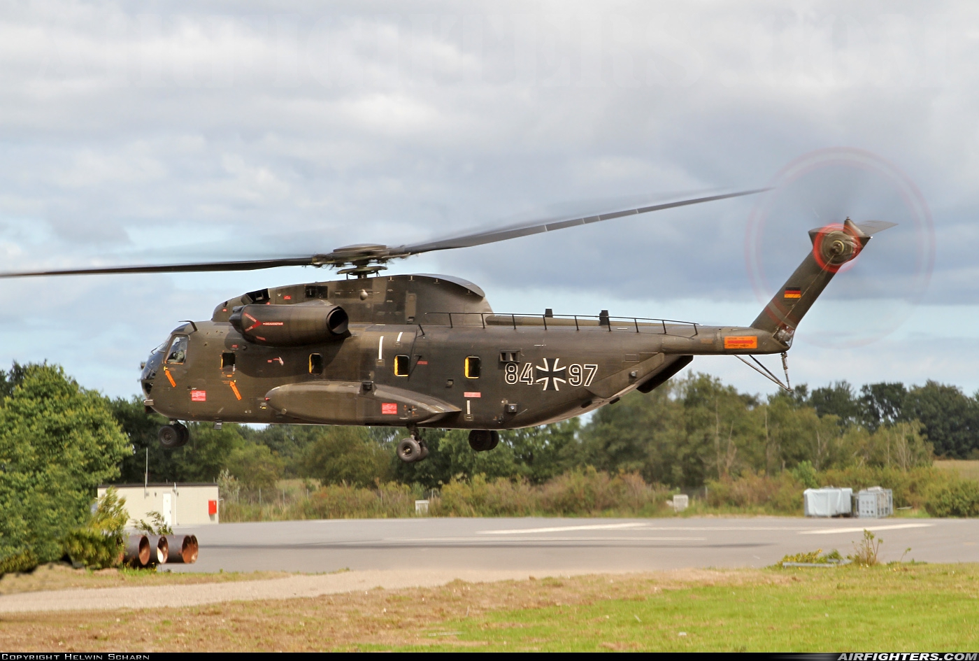 Germany - Air Force Sikorsky CH-53GA (S-65) 84+97 at Eckernfoerde Naval Station, Germany