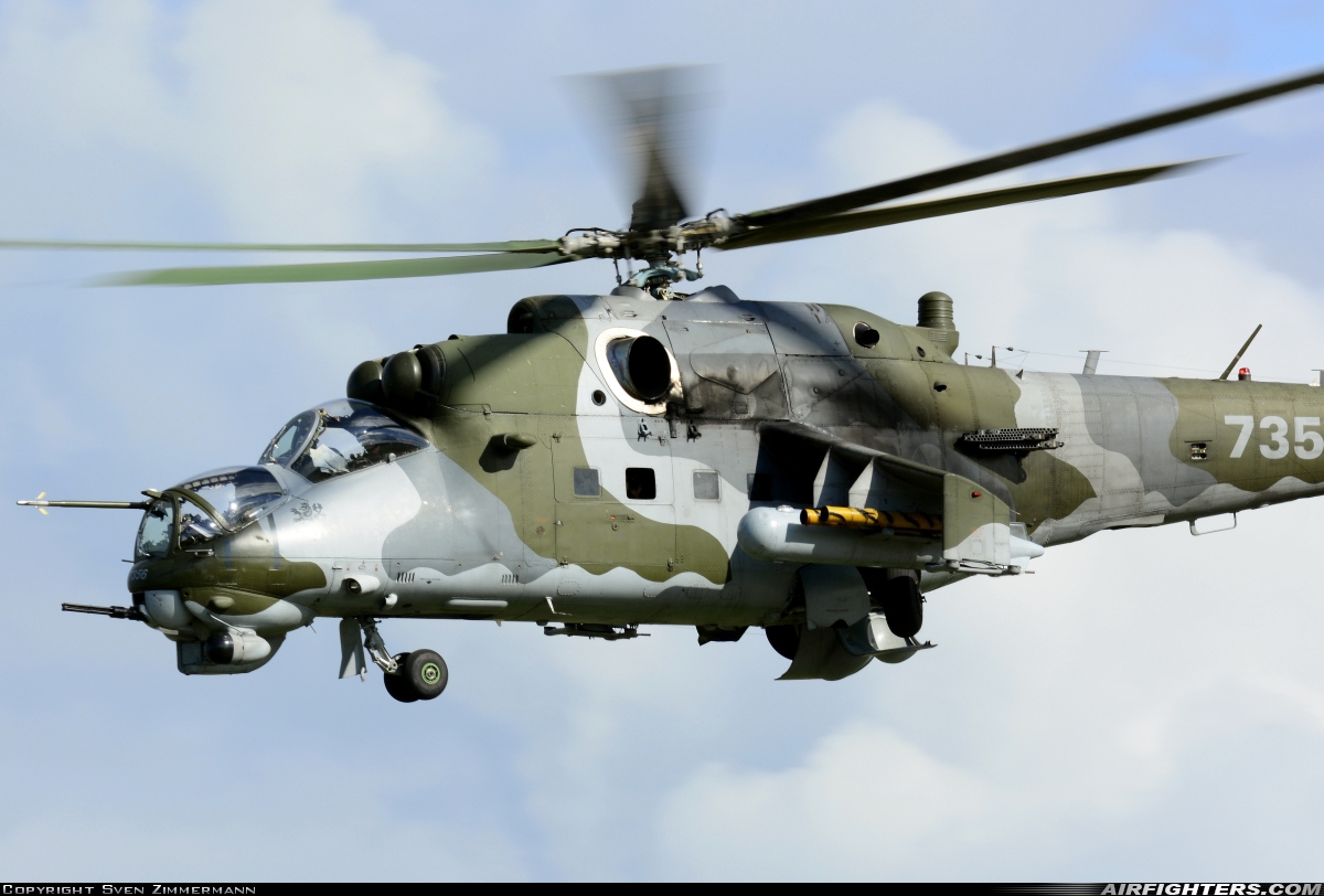 Czech Republic - Air Force Mil Mi-35 (Mi-24V) 7356 at Payerne (LSMP), Switzerland