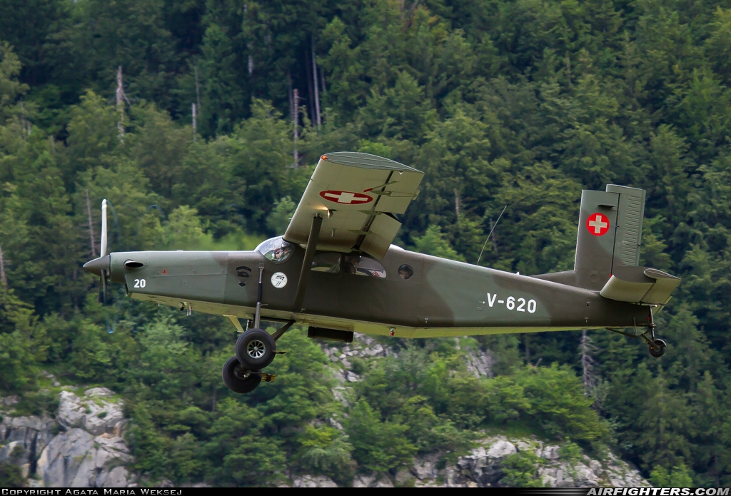 Switzerland - Air Force Pilatus PC-6/B2-H2M-1 Turbo Porter V-620 at Meiringen (LSMM), Switzerland