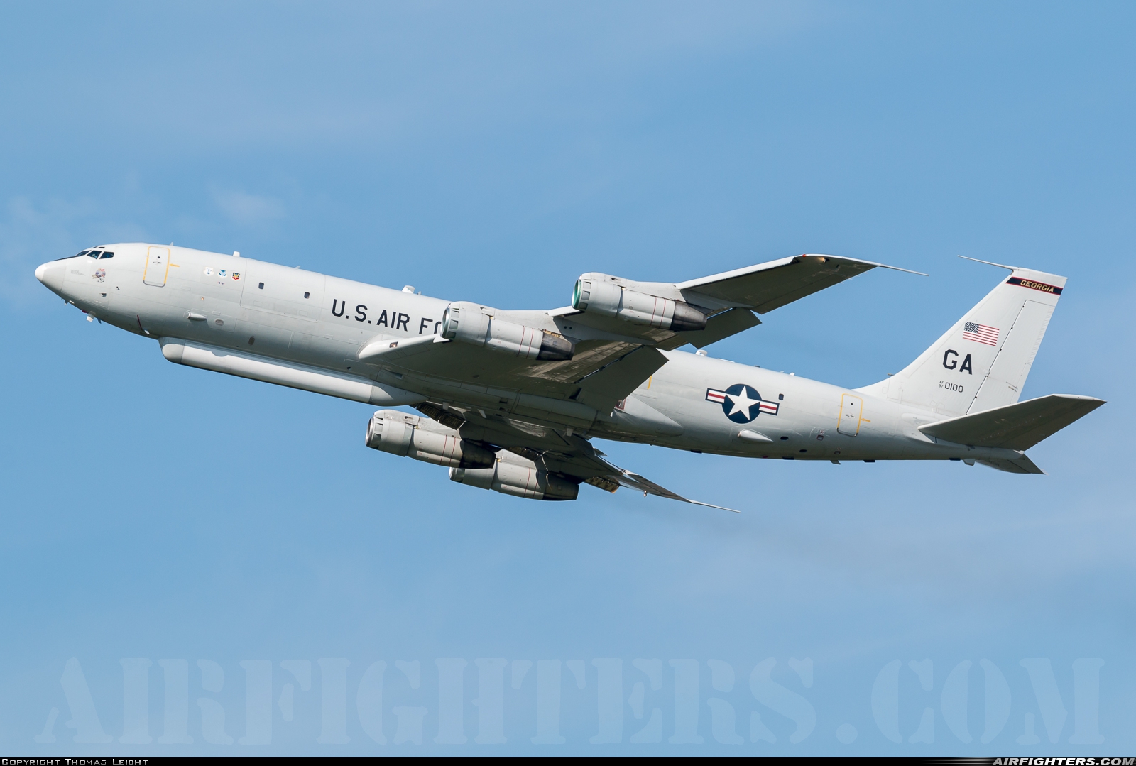 USA - Air Force Boeing E-8C Joint Stars 97-0100 at Ramstein (- Landstuhl) (RMS / ETAR), Germany