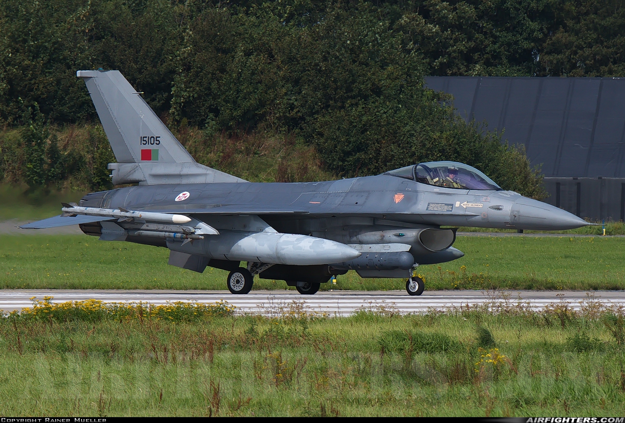 Portugal - Air Force General Dynamics F-16AM Fighting Falcon 15105 at Leeuwarden (LWR / EHLW), Netherlands