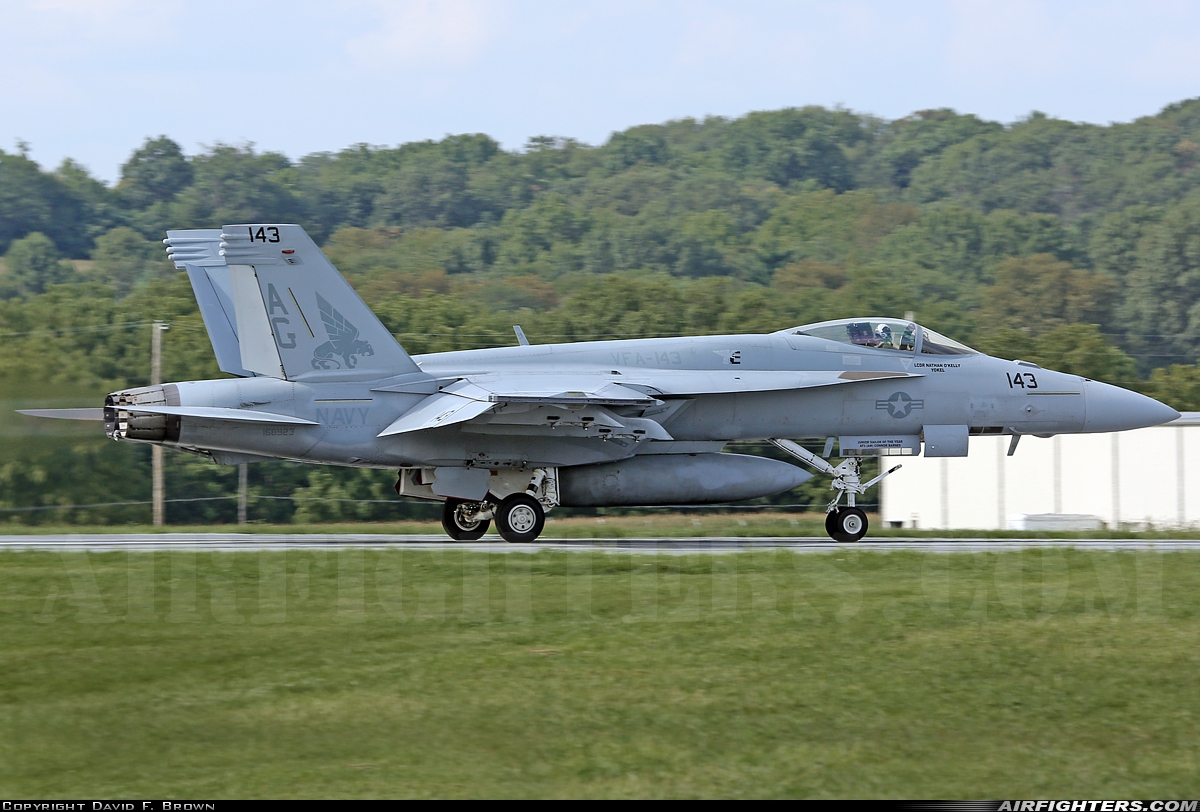 USA - Navy Boeing F/A-18E Super Hornet 168923 at Lancaster Airport (LNS / KLNS), USA