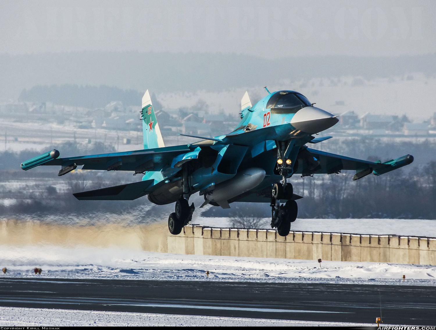 Russia - Air Force Sukhoi Su-34 Fullback  at Withheld, Russia
