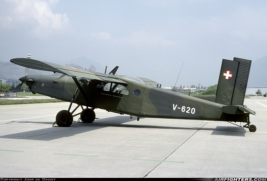 Switzerland - Air Force Pilatus PC-6/B2-H2M-1 Turbo Porter V-620 at Sion (- Sitten) (SIR / LSGS / LSMS), Switzerland