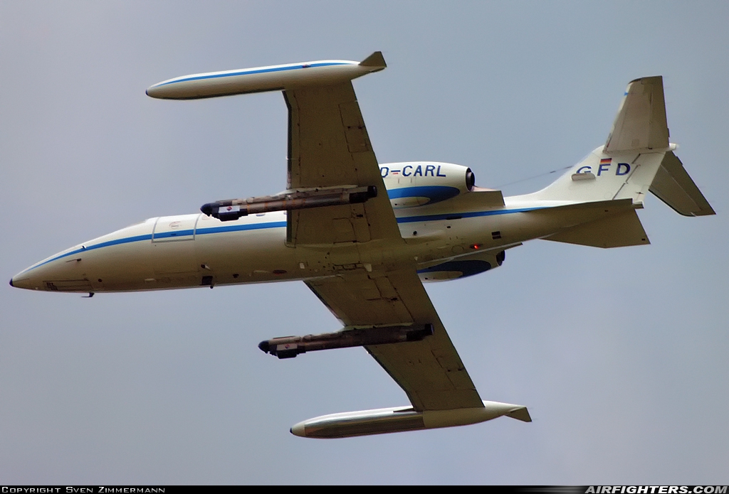 Company Owned - GFD Learjet 35A D-CARL at Off-Airport - Heuberg Range, Germany
