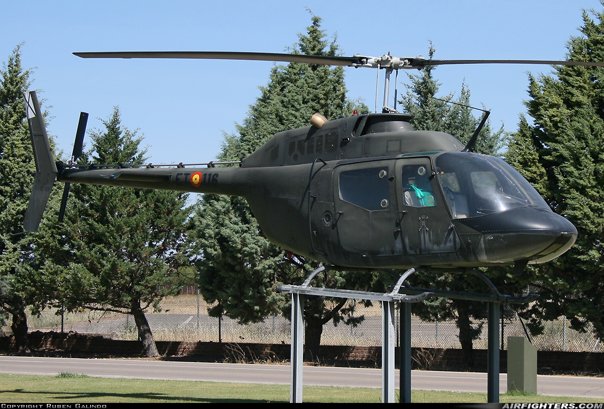 Spain - Army Bell OH-58A Kiowa (206A-1) Z.12B-7 at Ciudad Real - Almagro (LEAO), Spain