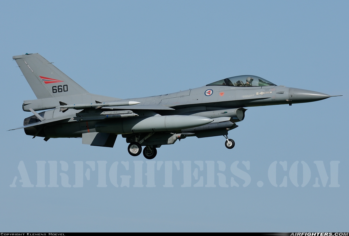 Norway - Air Force General Dynamics F-16AM Fighting Falcon 660 at Leeuwarden (LWR / EHLW), Netherlands