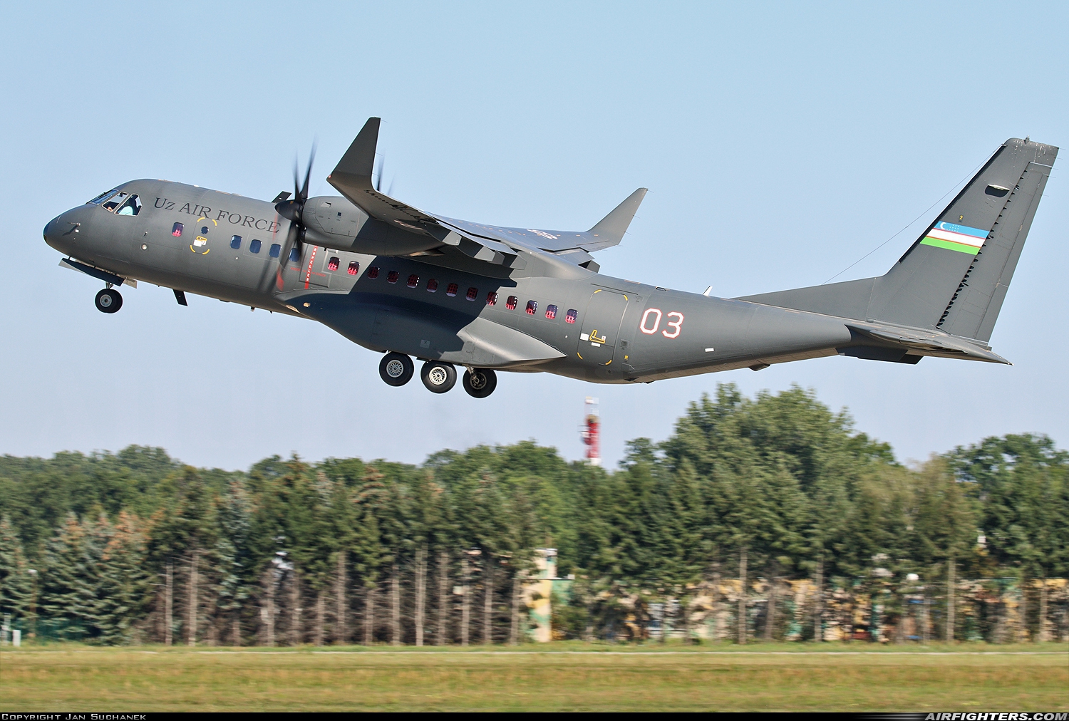 Uzbekistan - Air Force CASA C-295W 03 WHITE at Pardubice (PED / LKPD), Czech Republic