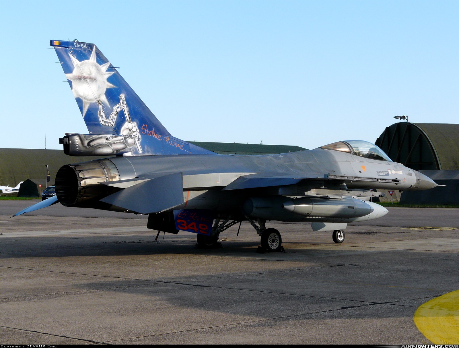 Belgium - Air Force General Dynamics F-16AM Fighting Falcon FA-94 at Dijon - Longvic (DIJ / LFSD), France