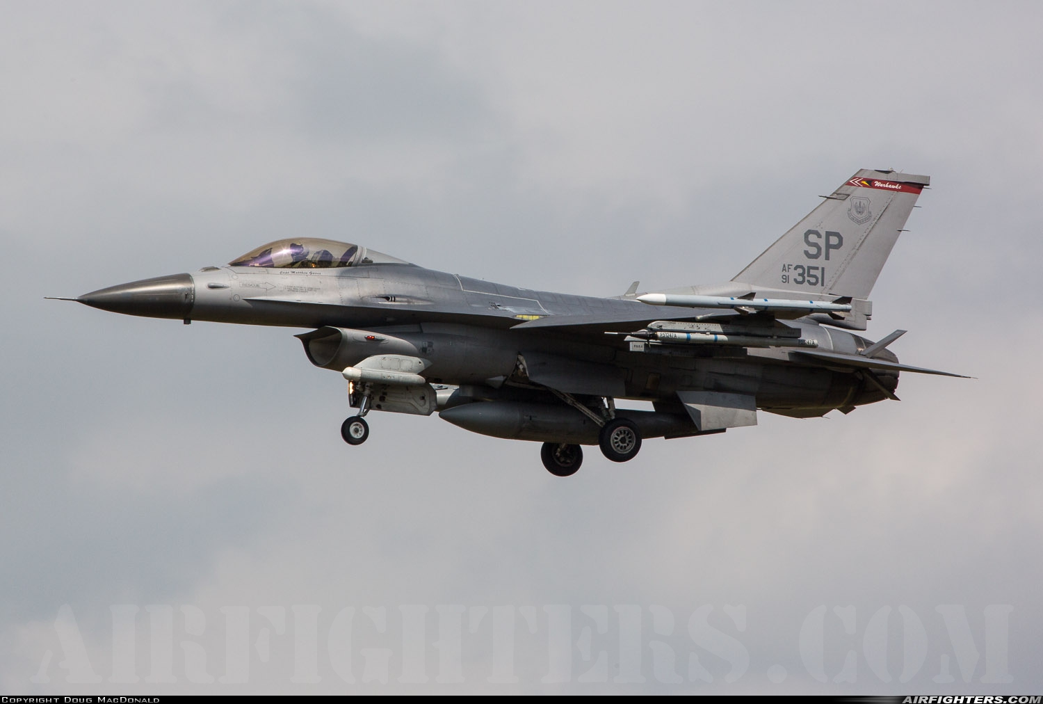USA - Air Force General Dynamics F-16C Fighting Falcon 91-0351 at Lakenheath (LKZ / EGUL), UK