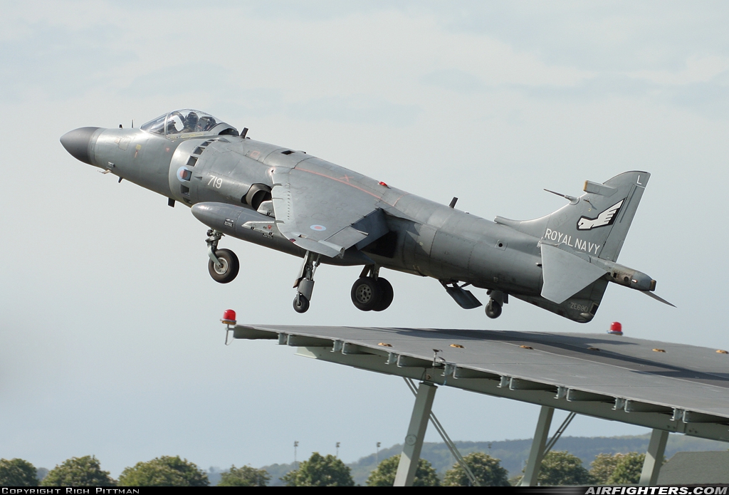 UK - Navy British Aerospace Sea Harrier FA.2 ZE690 at Yeovilton (YEO / EGDY), UK