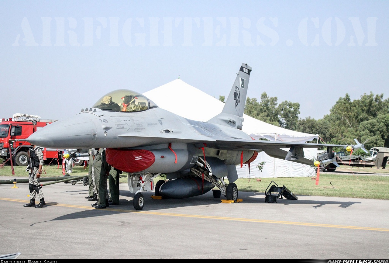 Pakistan - Air Force General Dynamics F-16A/ADF Fighting Falcon 14740 at Rawalpindi - Nur Khan Airbase (ISB / OPRN), Pakistan