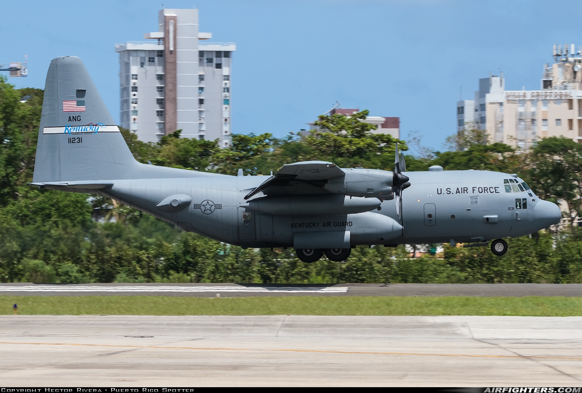 USA - Air Force Lockheed C-130H Hercules (L-382) 91-1231 at San Juan - Luis Munoz Marin Int. (SJU / TJSJ), Puerto Rico