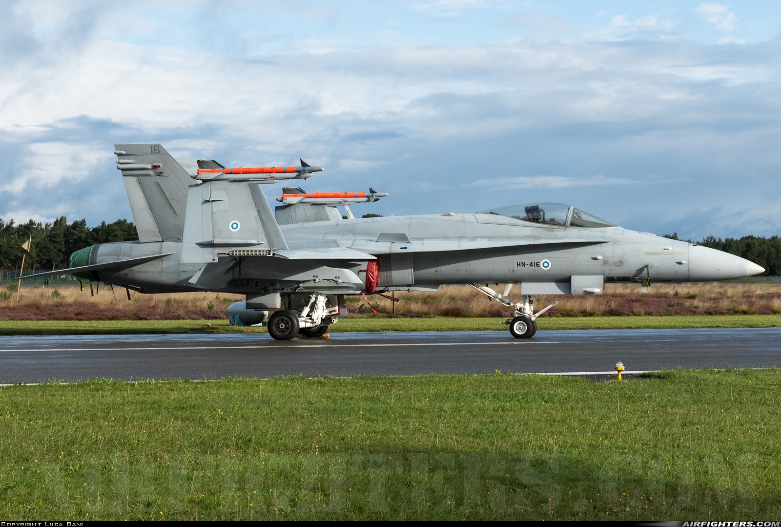 Finland - Air Force McDonnell Douglas F/A-18C Hornet HN-416 at Kleine Brogel (EBBL), Belgium