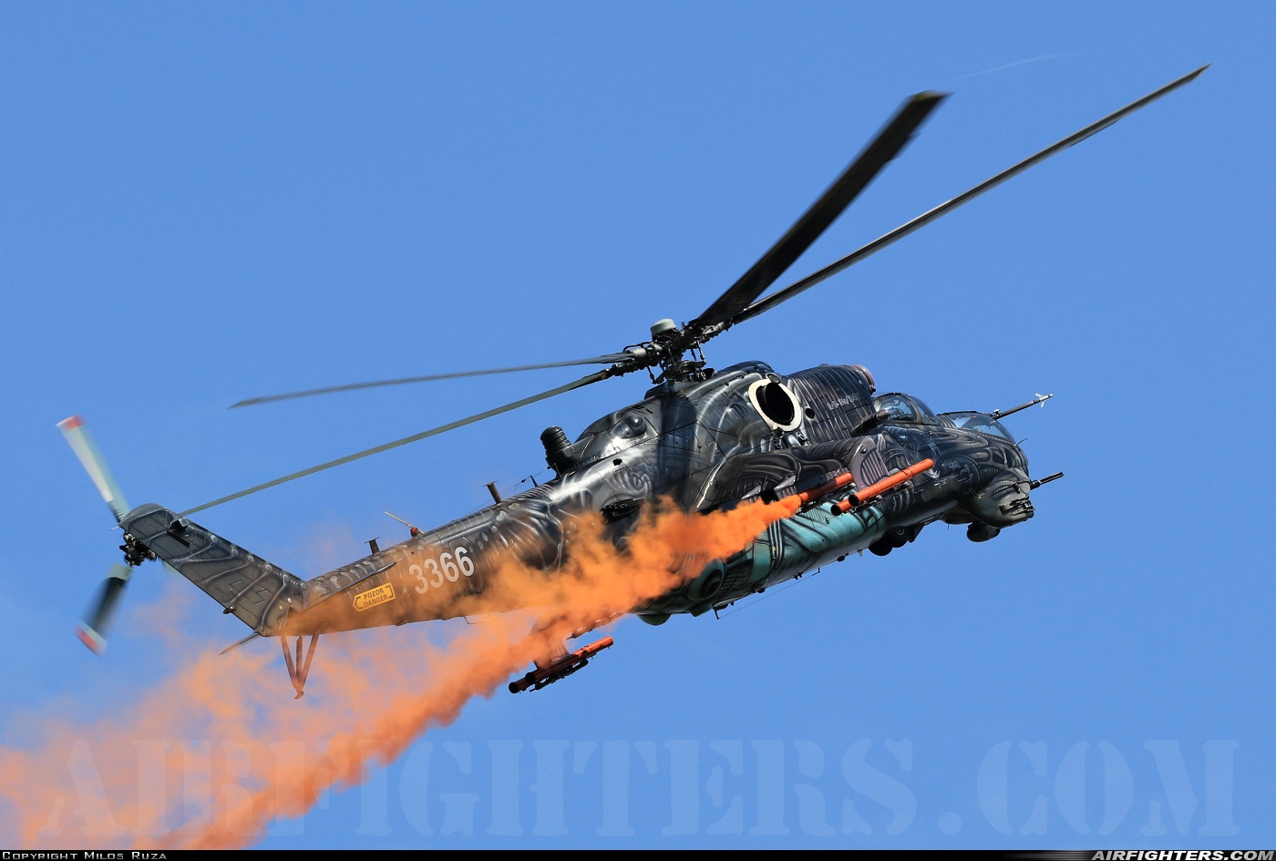 Czech Republic - Air Force Mil Mi-35 (Mi-24V) 3366 at Sliac (LZSL), Slovakia