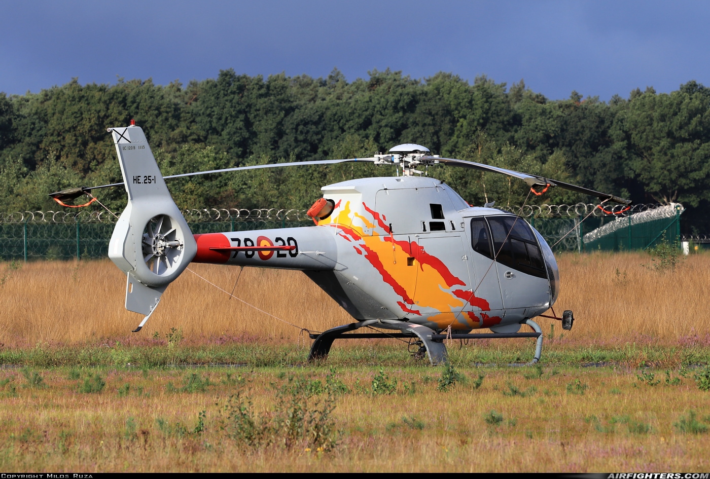 Spain - Air Force Eurocopter EC-120B Colibri HE.25-1 at Kleine Brogel (EBBL), Belgium