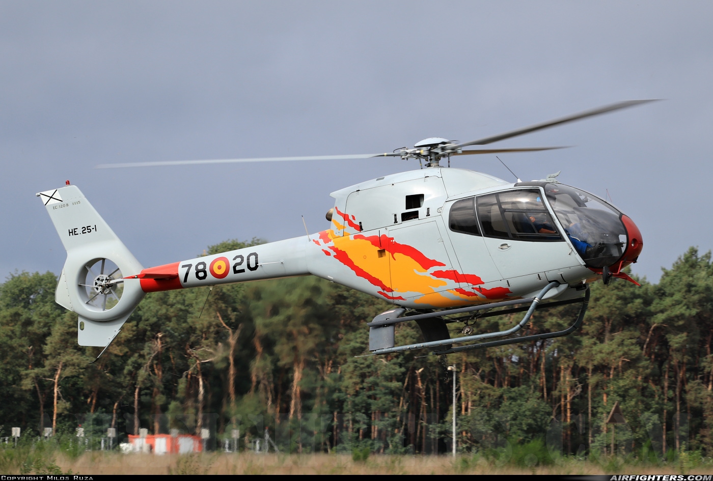 Spain - Air Force Eurocopter EC-120B Colibri HE.25-1 at Kleine Brogel (EBBL), Belgium