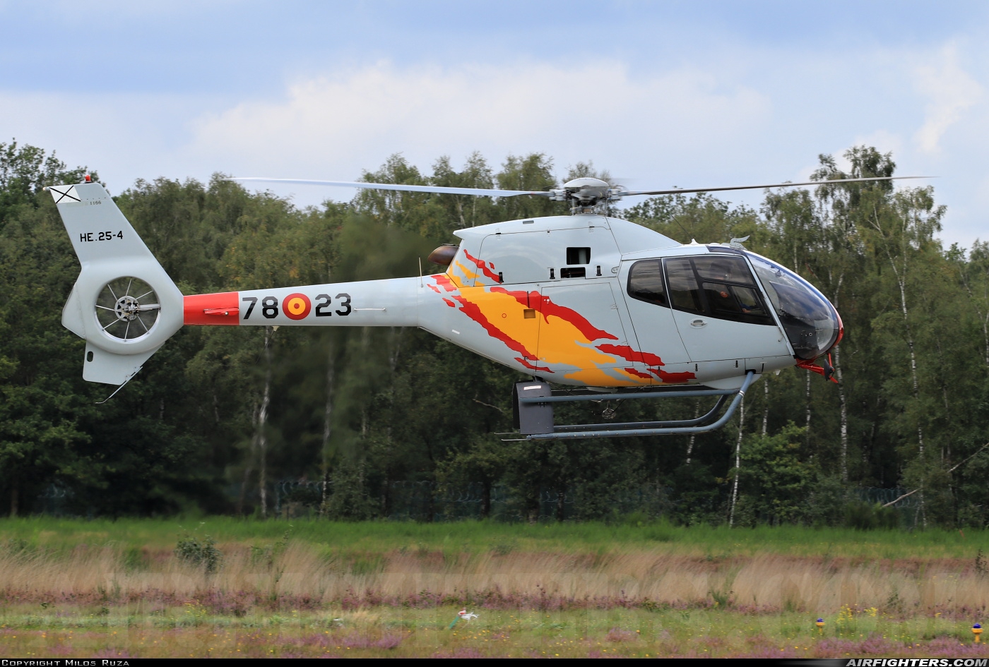 Spain - Air Force Eurocopter EC-120B Colibri HE.25-4 at Kleine Brogel (EBBL), Belgium